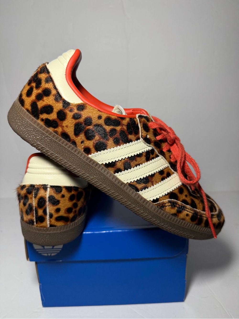 Adidas Samba OG Leopard Animal Print - Size 7 - JI2734